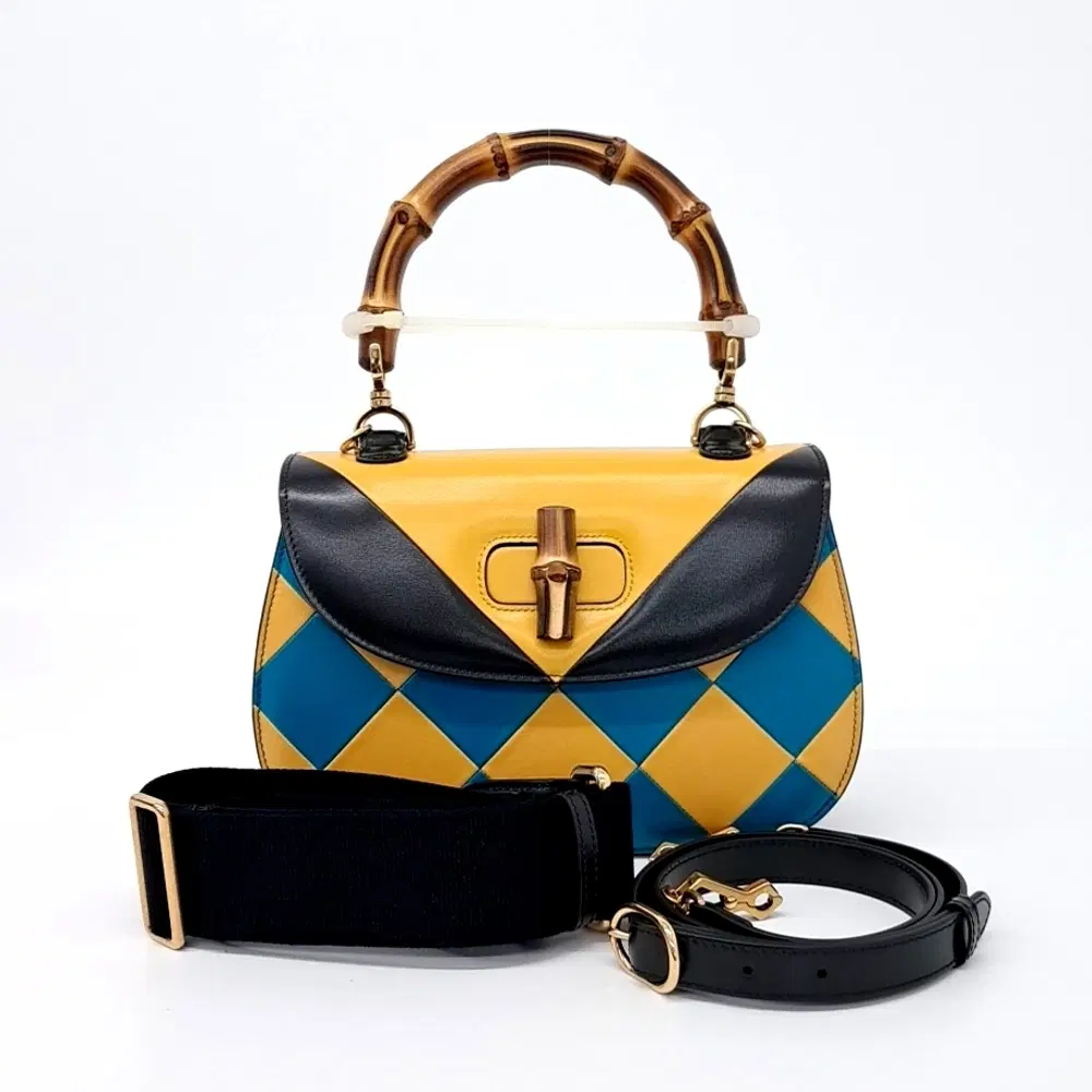 Gucci Bamboo 1947 Top Handle Tote and Shoulder Bag (672206)