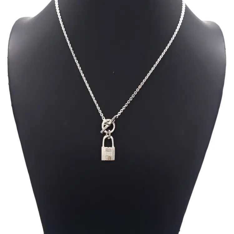 Hermes silver necklace-Hover-Image