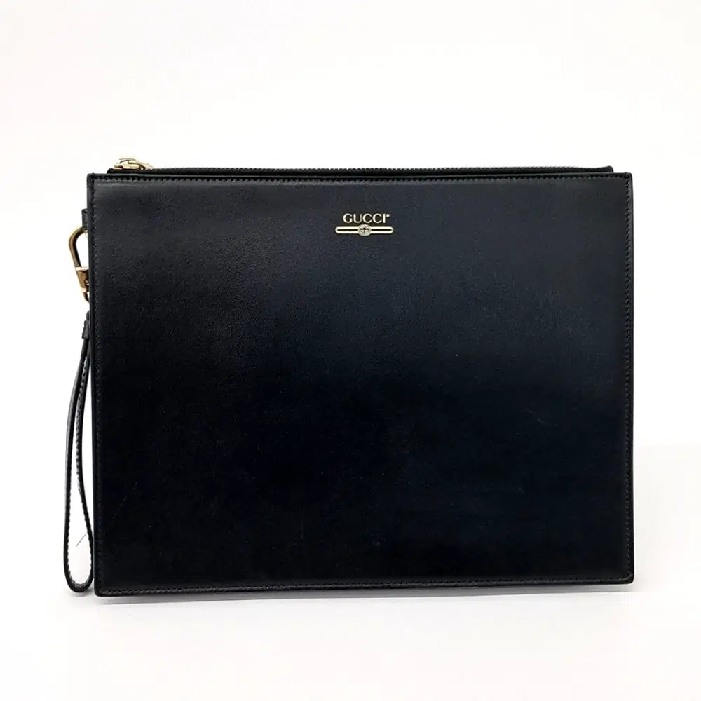 Gucci Logo Leather Clutch (547613)
