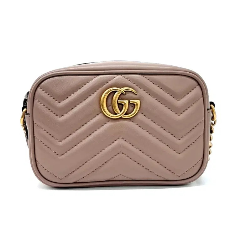 Gucci Marmont Matelassé Mini Crossbody Bag (448065)-Hover-Image