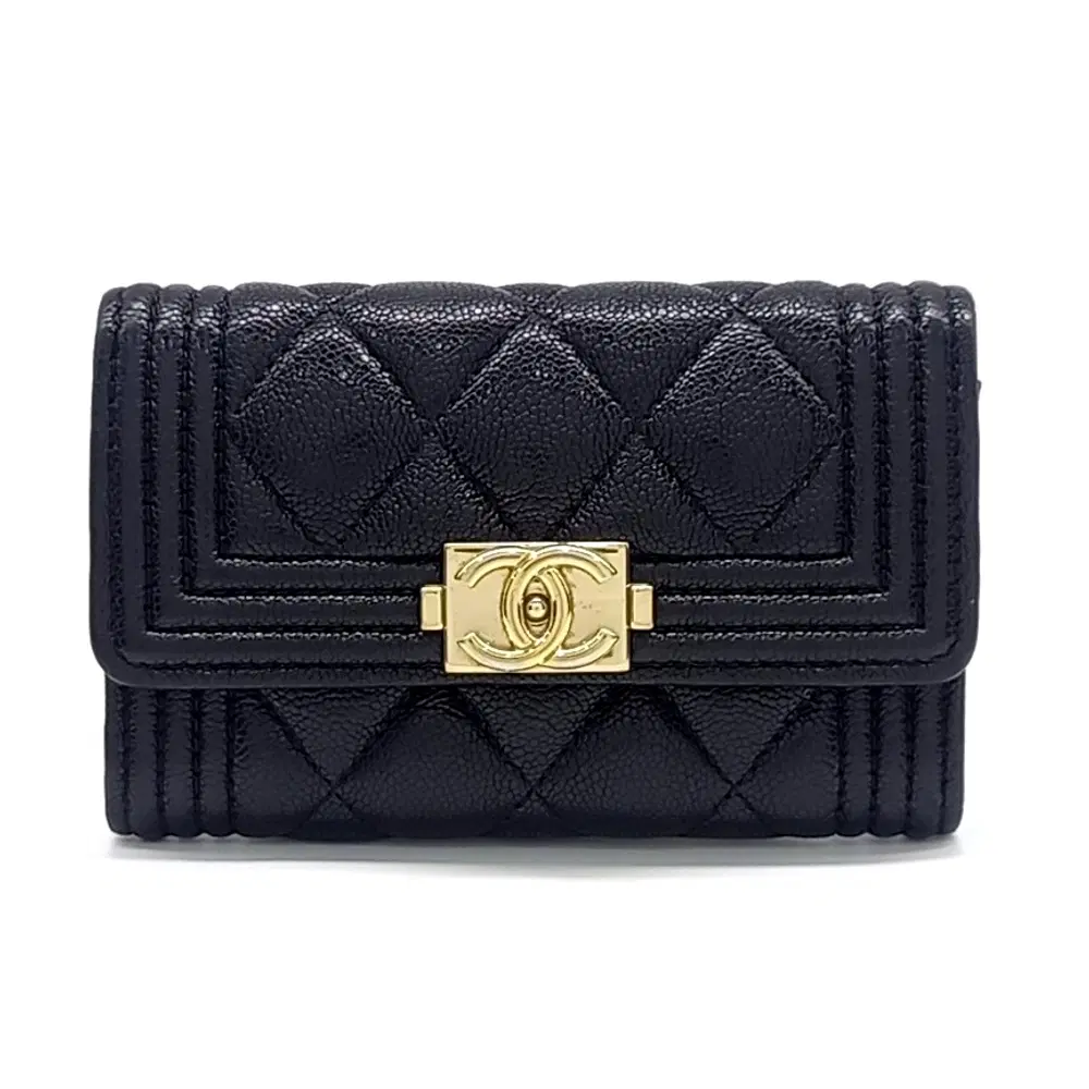 Chanel Caviar Boy Card Holder