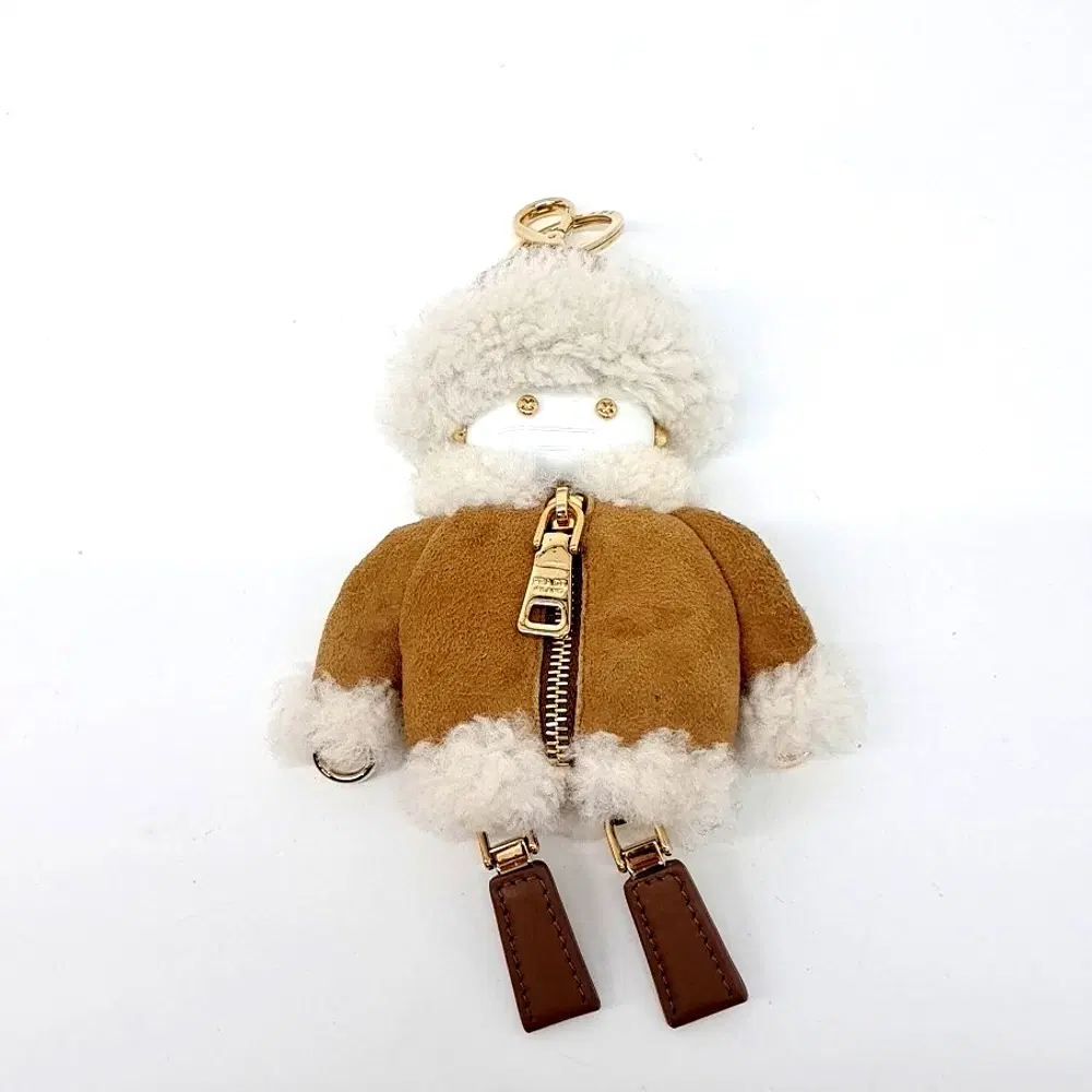 Prada Soft Robot Shearling Keychain (1TT181)