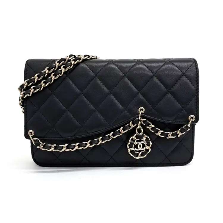 Chanel WOC Mini Camellia Charm Chain Crossbody Bag AP0278-Hover-Image