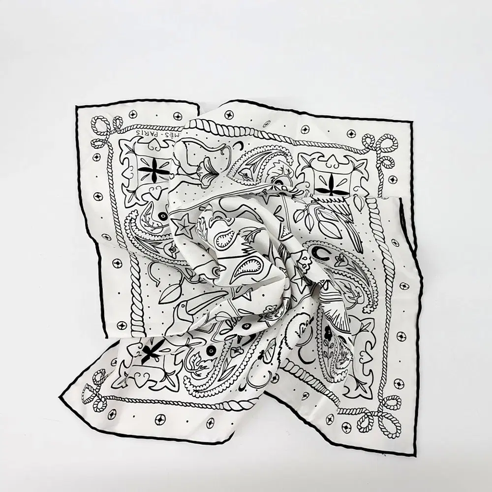 Hermes Animal Bandana Scarf