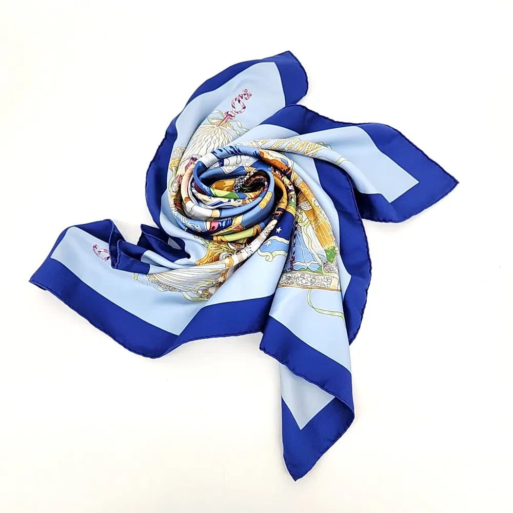 Hermes silk scarf