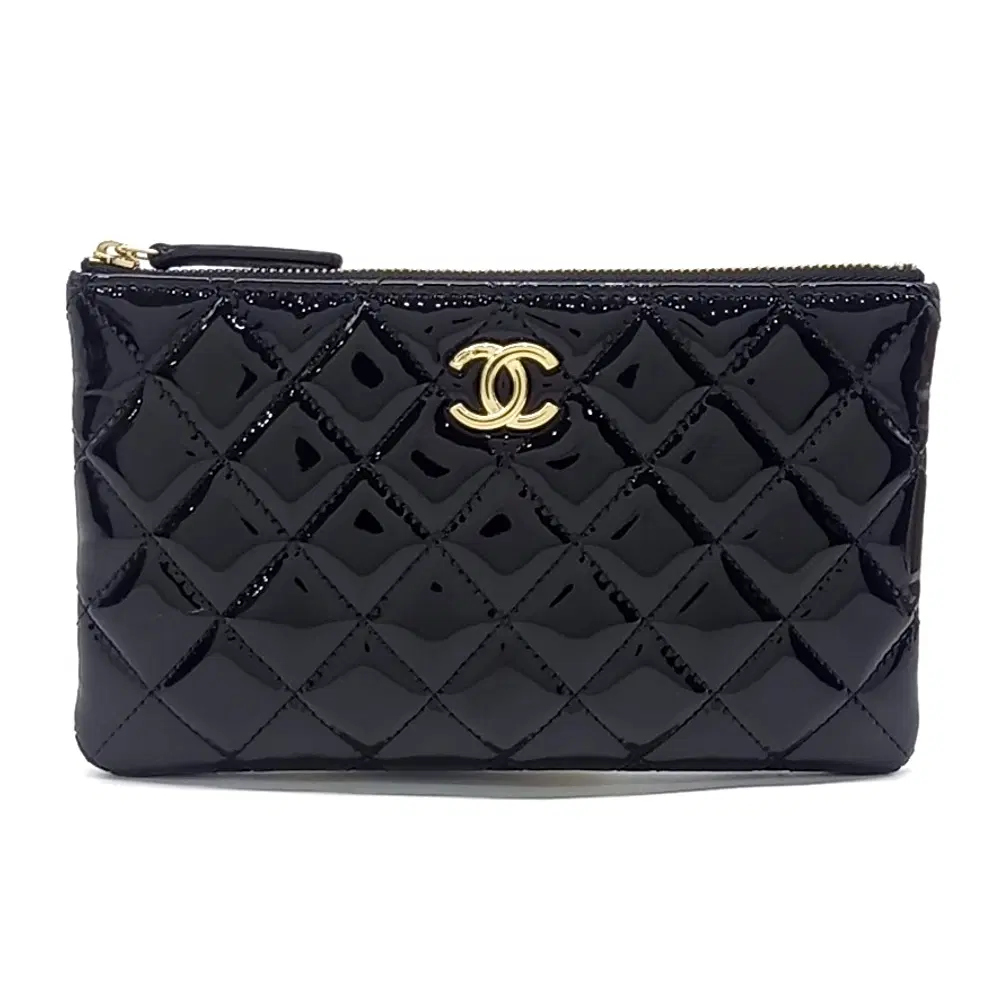 Chanel patent pouch