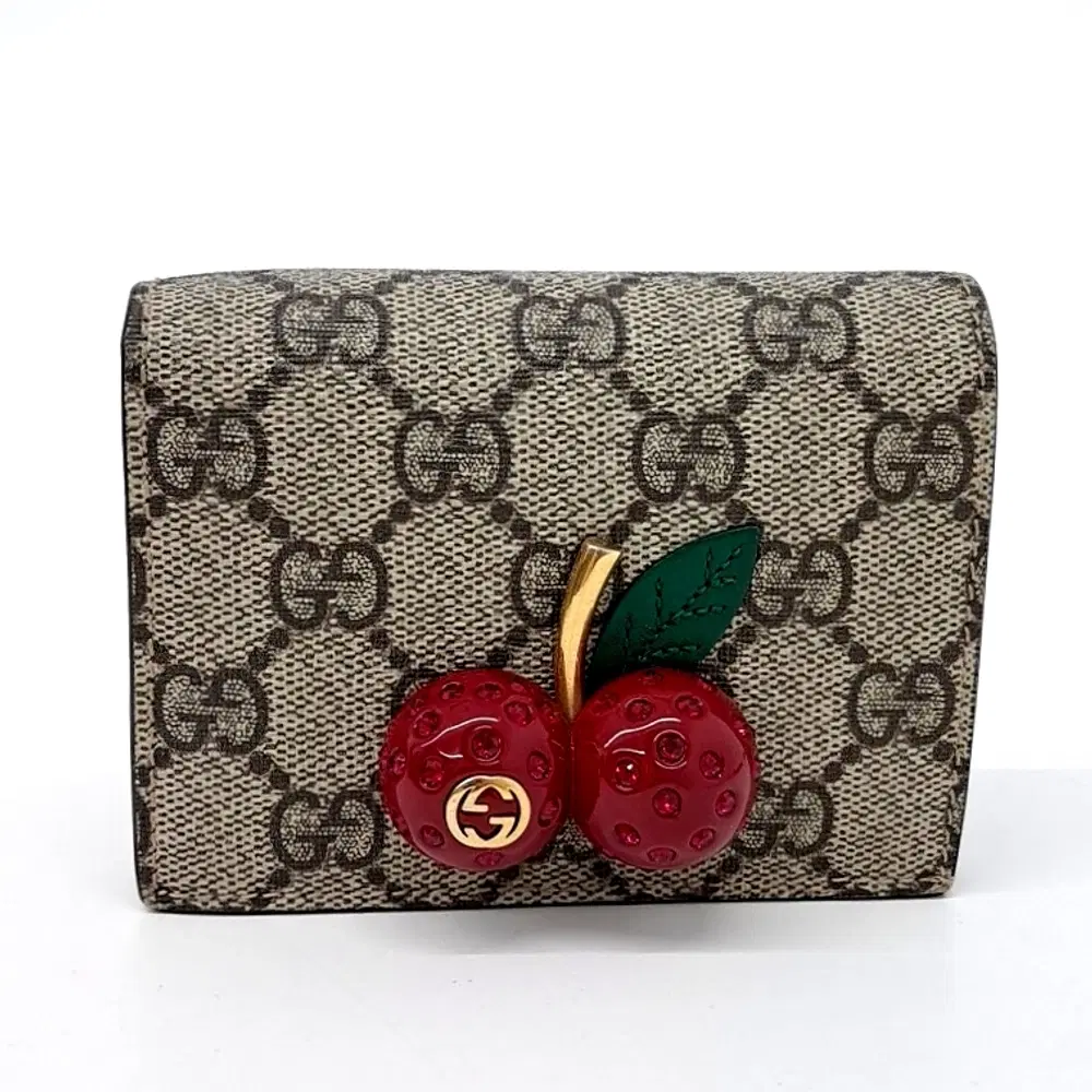 Gucci Cherry PVC Bifold Wallet (476050)