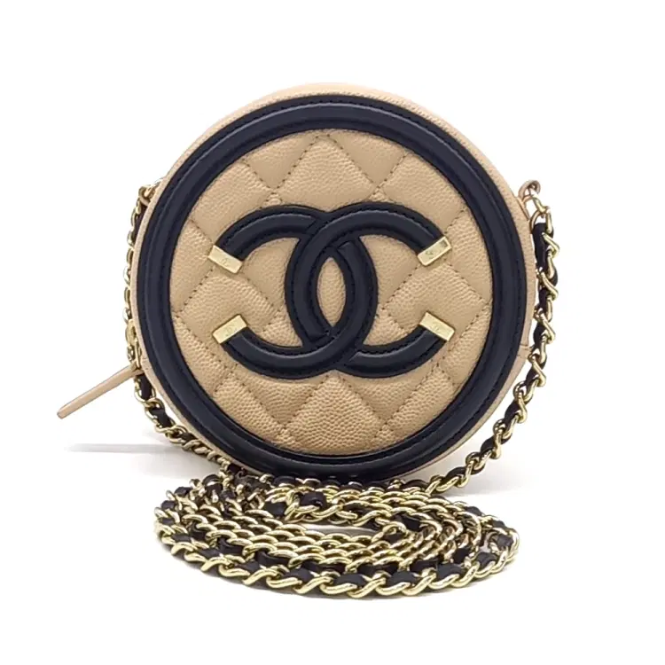 Chanel Caviar Round Mini Crossbody Bag-Hover-Image