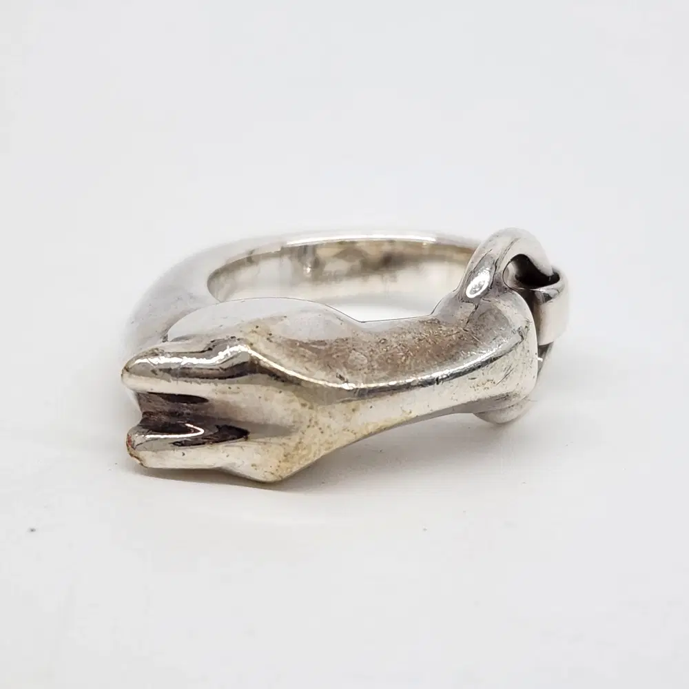 Hermes Gallop Silver Ring