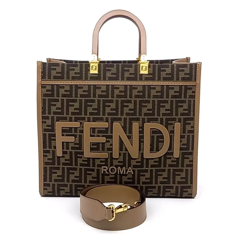 Fendi Sunshine Tote and Shoulder Bag (8BH386)