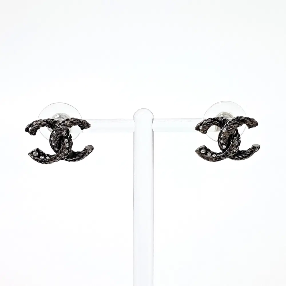 Chanel logo earrings