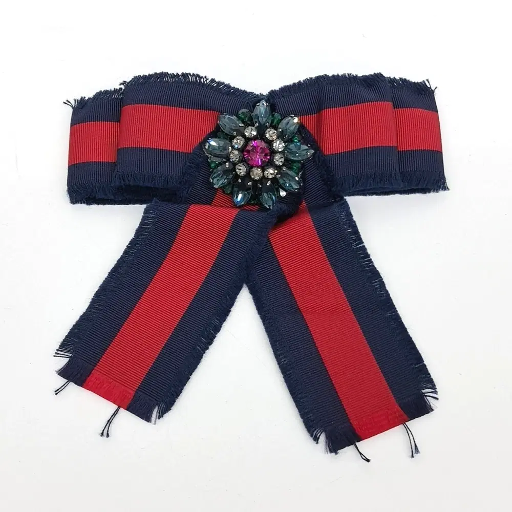 Gucci grosgrain bow brooch