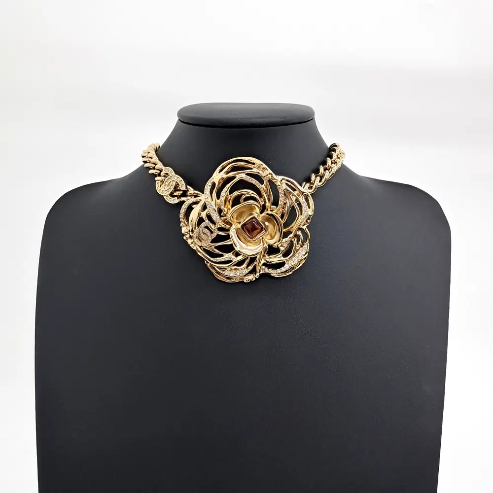 Chanel Camellia Choker Necklace