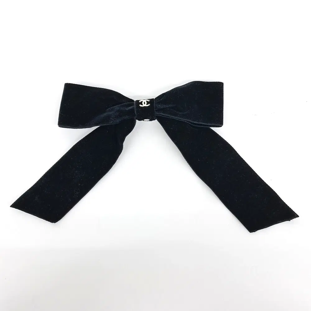 Chanel velvet ribbon hairpin