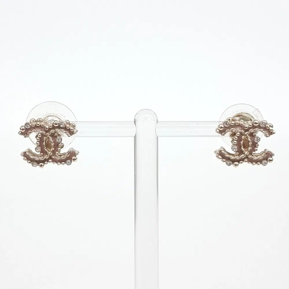 Chanel logo earrings