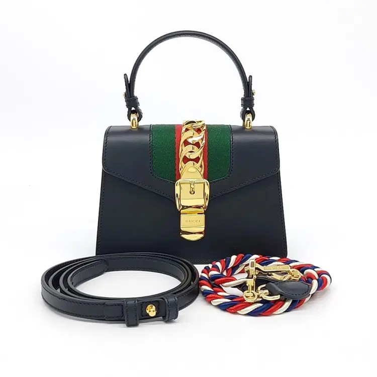 Gucci Sylvie Mini Tote and Crossbody Bag (470270)-Hover-Image