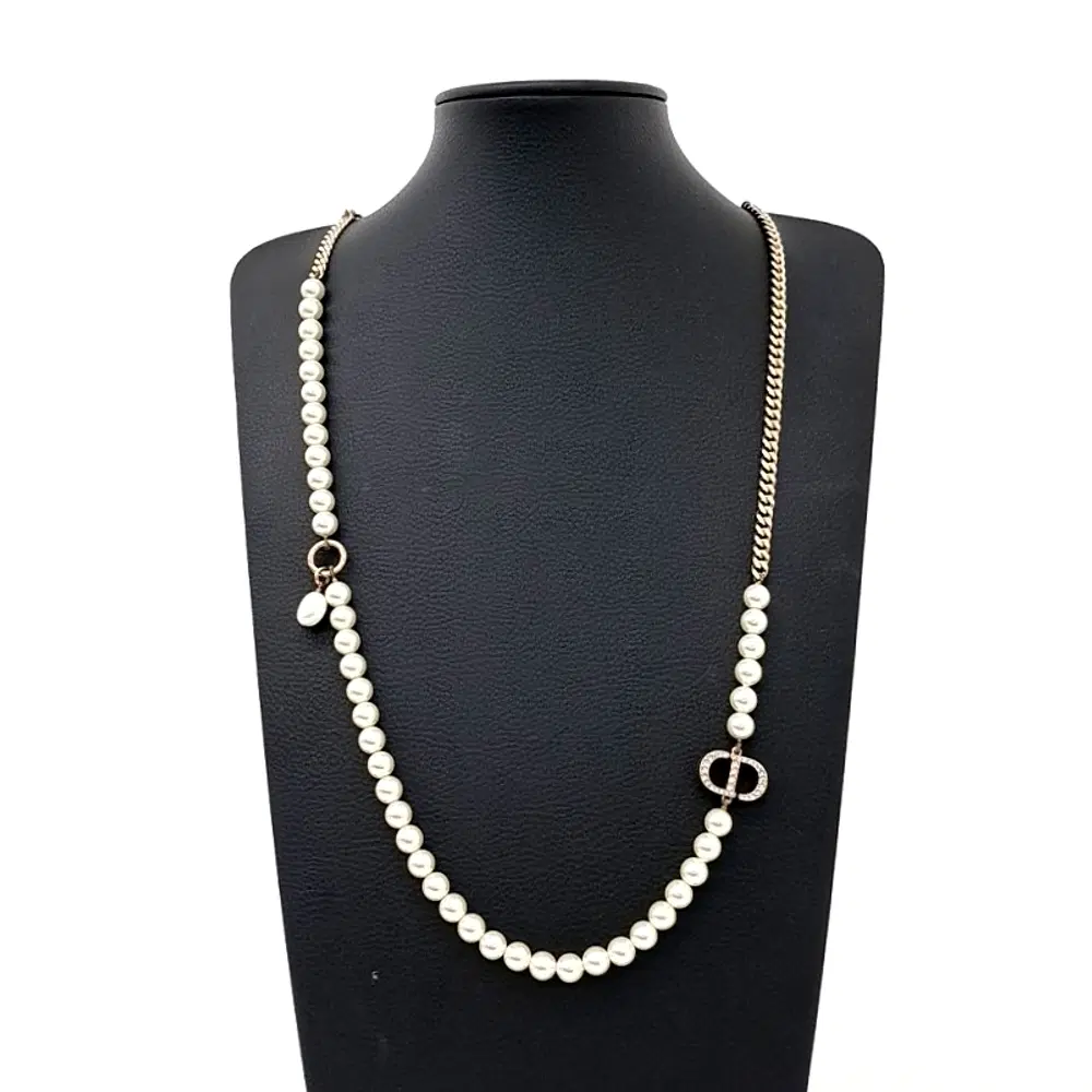 Christian Dior pearl-embellished necklace