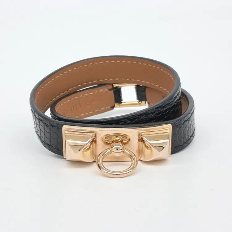 Hermes Lizard Double Revolver Bracelet (C)-Hover-Image