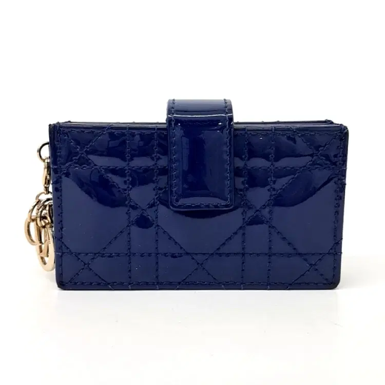Christian Dior Patent Cannage Accordion Card Holder-Hover-Image