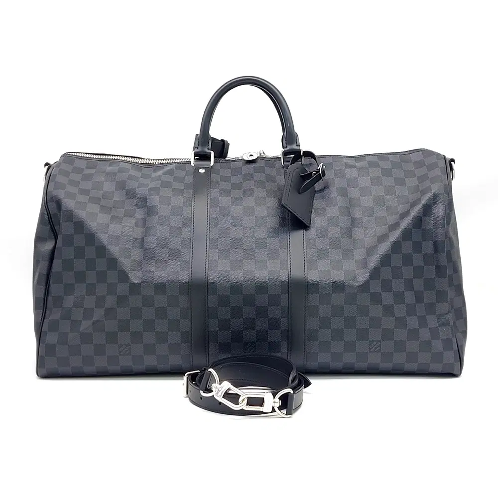 Louis Vuitton Graphite Bandoulière Keepall 55 N41413