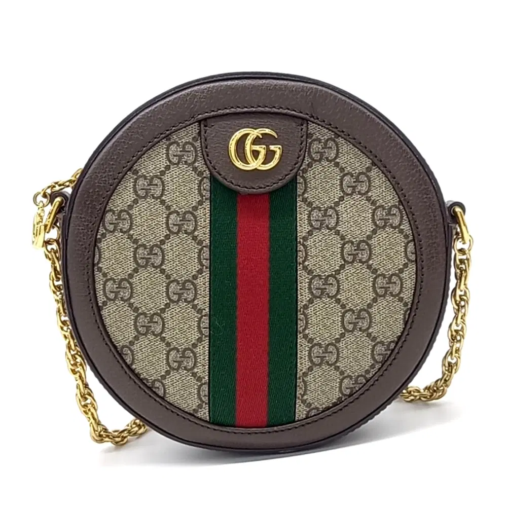 Gucci Ophidia Mini GG Round Shoulder Bag (550618)