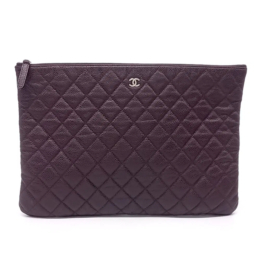 Chanel Caviar Clutch Large