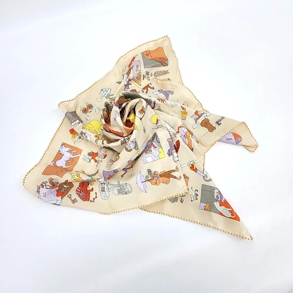 Hermes silk scarf