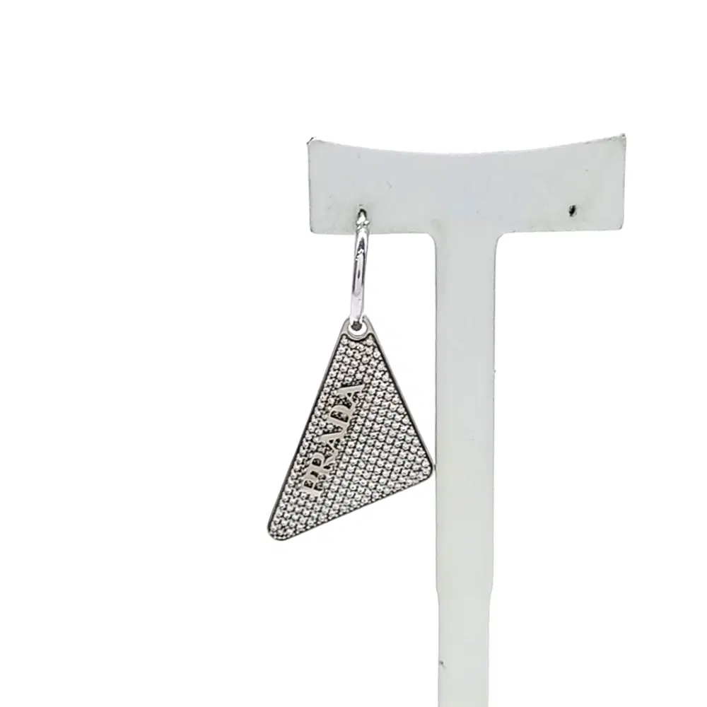 Prada silver earrings