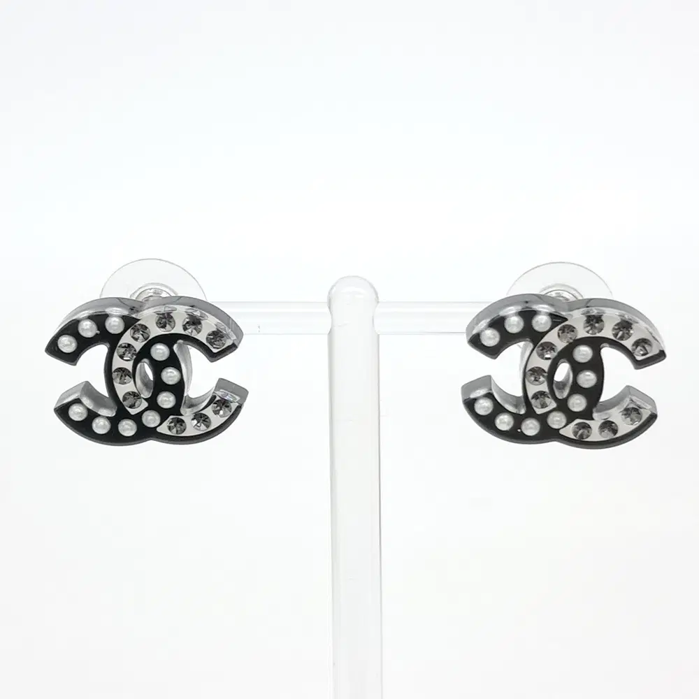 Chanel logo earrings