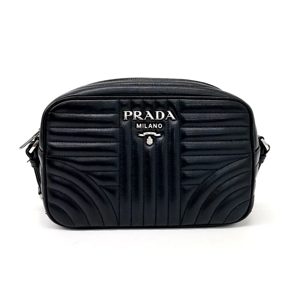 Prada Soft Calf Diagram Crossbody Bag