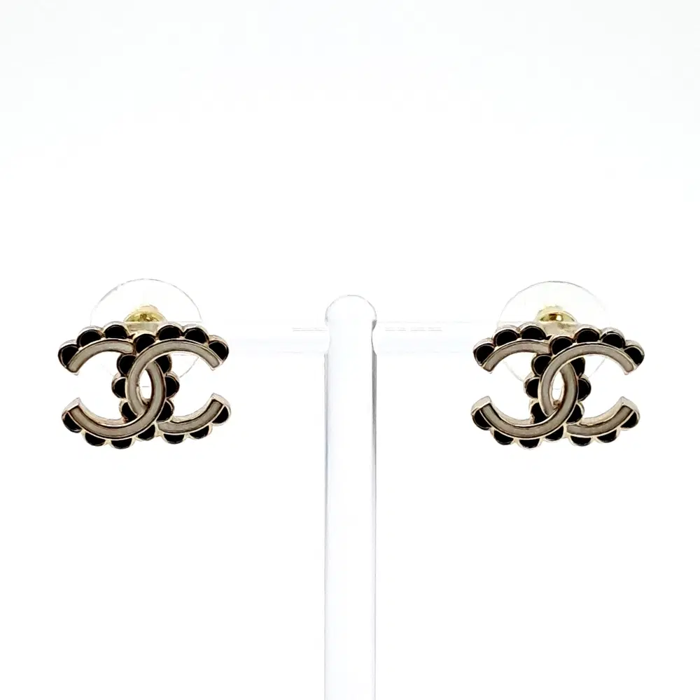 Chanel logo earrings