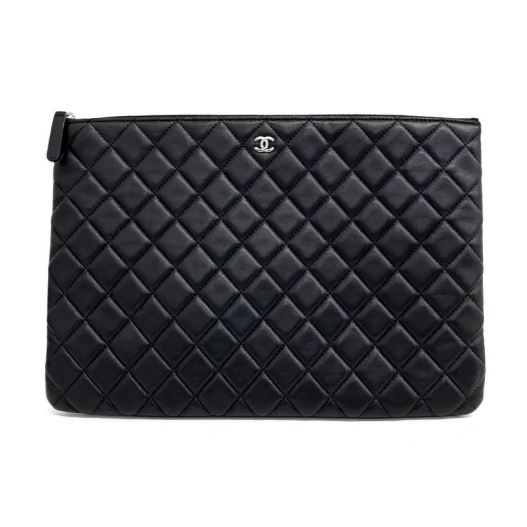 Chanel Lambskin Clutch Large-Hover-Image