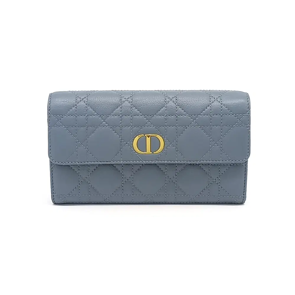 Christian Dior Caro Orchid Long Wallet
