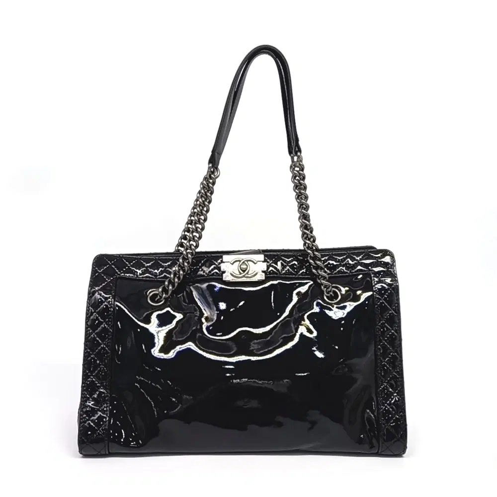 Chanel Patent Boy Chain Shoulder Bag