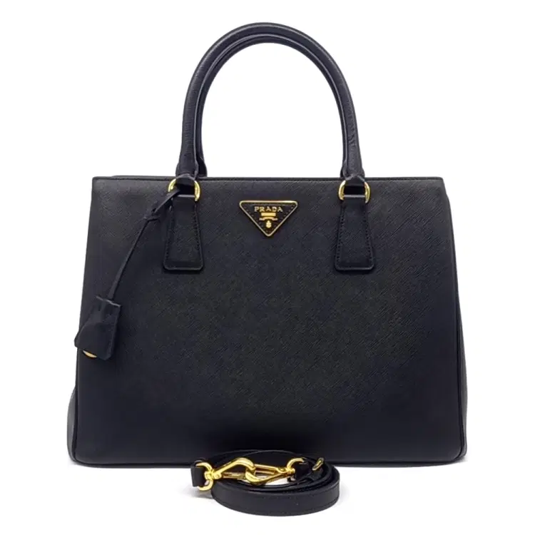 Prada Saffiano Luxe Tote and Shoulder Bag (1BA874)-Hover-Image