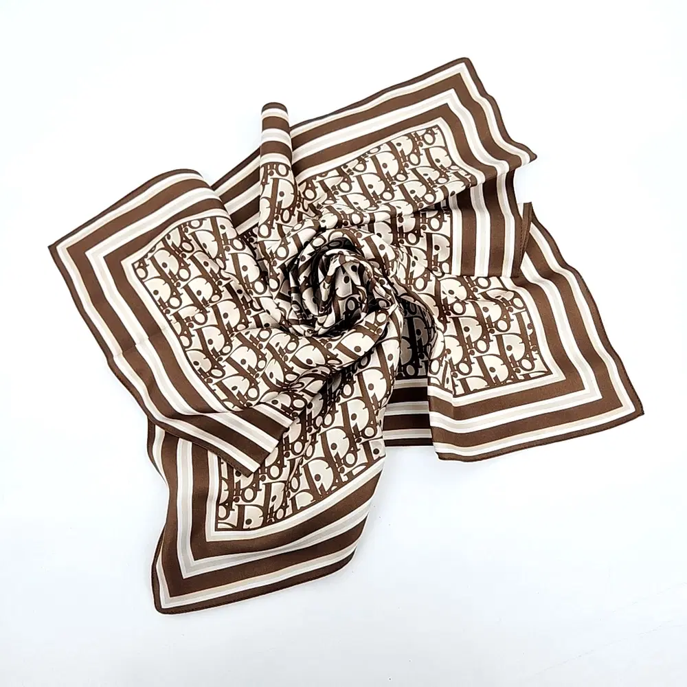 Dior Homme silk scarf + scarf ring