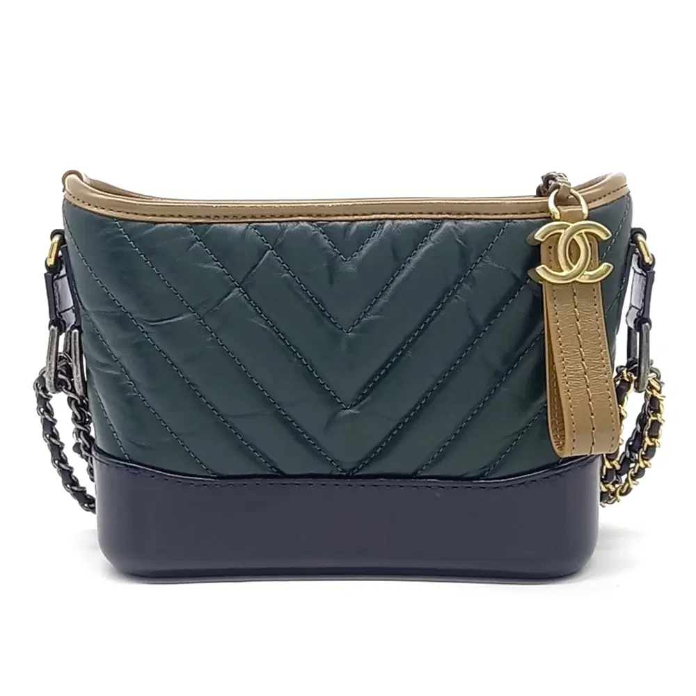 Chanel Chevron Gabrielle Hobo Bag Small