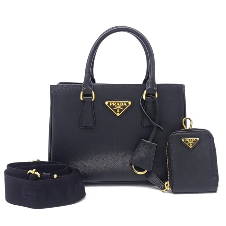 Prada Galleria Saffiano Luxe Tote and Crossbody Bag (1BA296)-Hover-Image