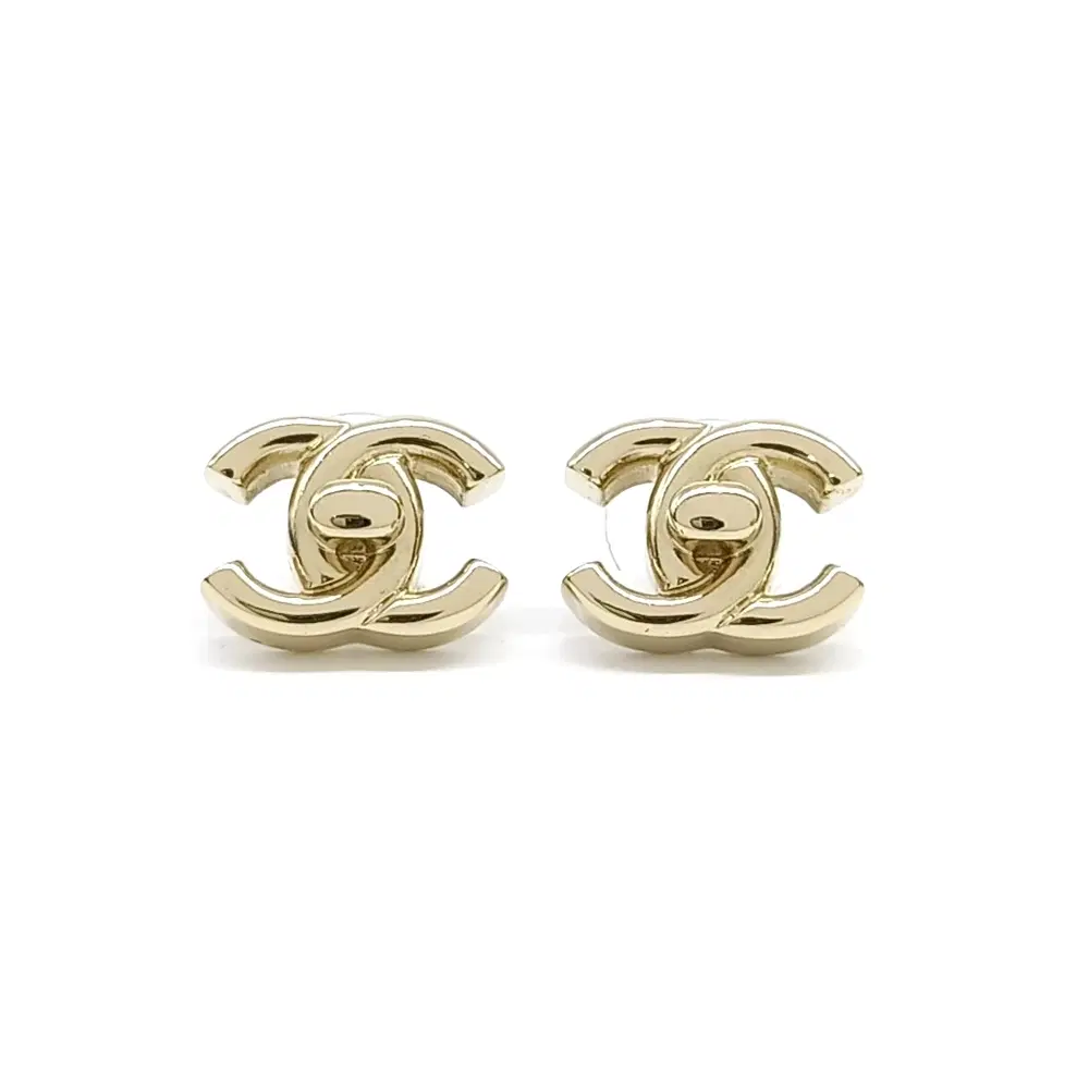 Chanel logo earrings