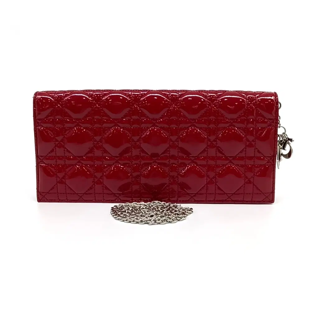 Christian Dior Cannage Patent Clutch and Crossbody Bag