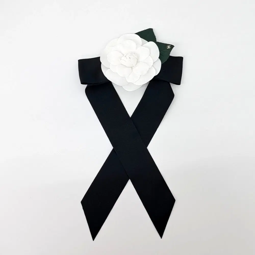 Chanel Valletta Camellia Ribbon Pin