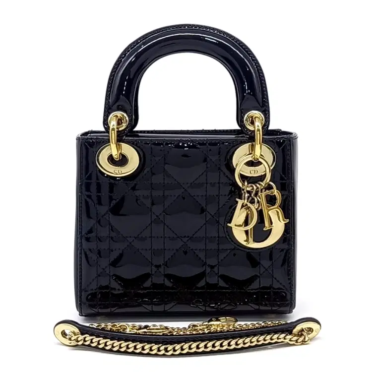 Christian Dior Patent Lady Bag Mini M0505OVRB-Hover-Image