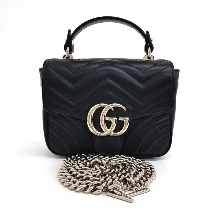 Gucci Marmont Mini Top Handle Bag (811238)-Hover-Image