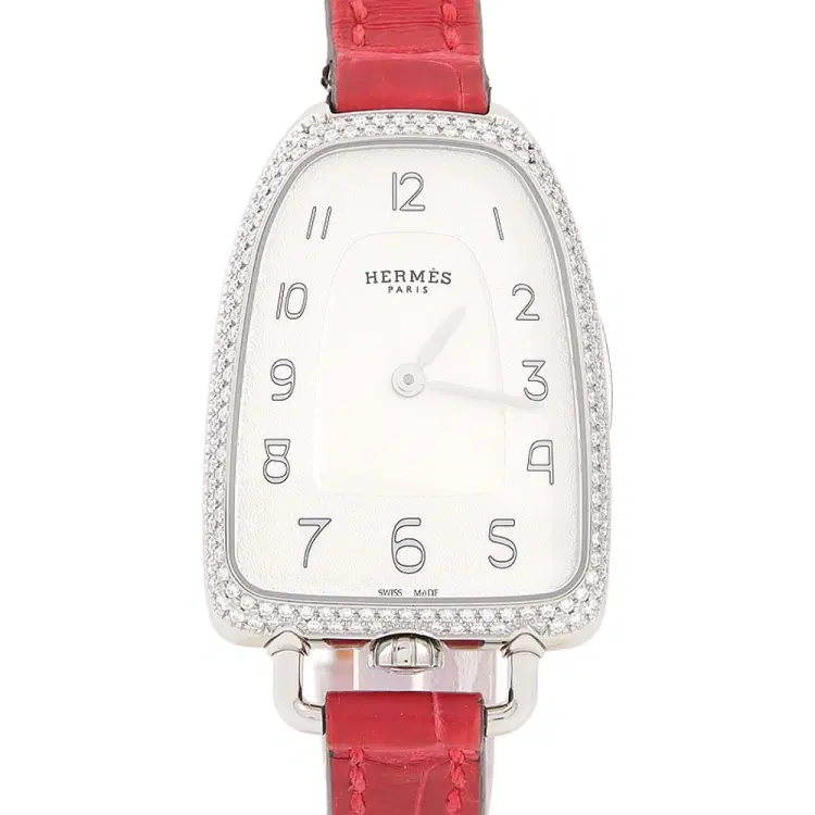Hermès Gallop D'Hermès Diamond Steel Watch (Ga1.230)-Hover-Image