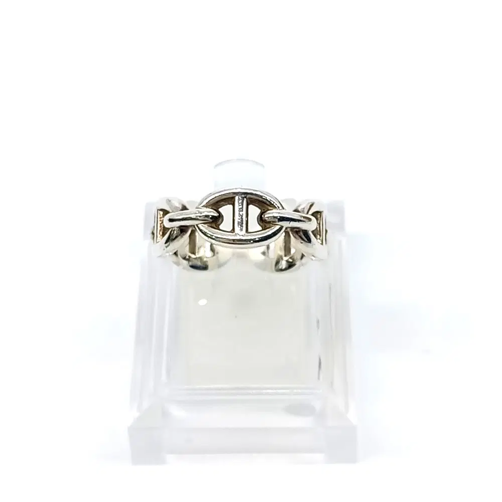 Hermes silver chandelier ring