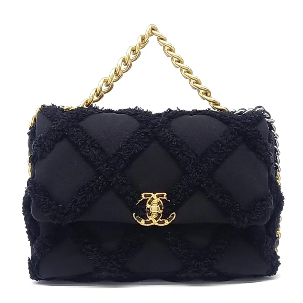 Chanel Fabric 19 Flap Bag Large