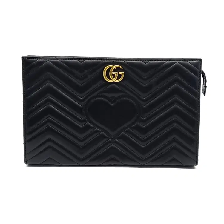 Gucci Marmont Matelasse Clutch (448450)-Hover-Image