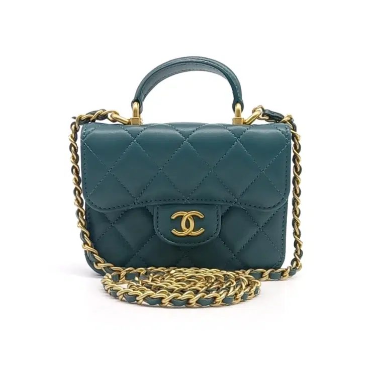 Chanel Top Handle Coin Pulse Chain Bag-Hover-Image