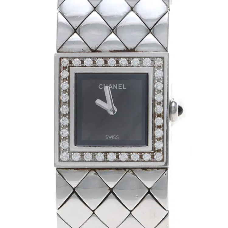 Chanel Matrazet Diamond Steel Watch-Hover-Image