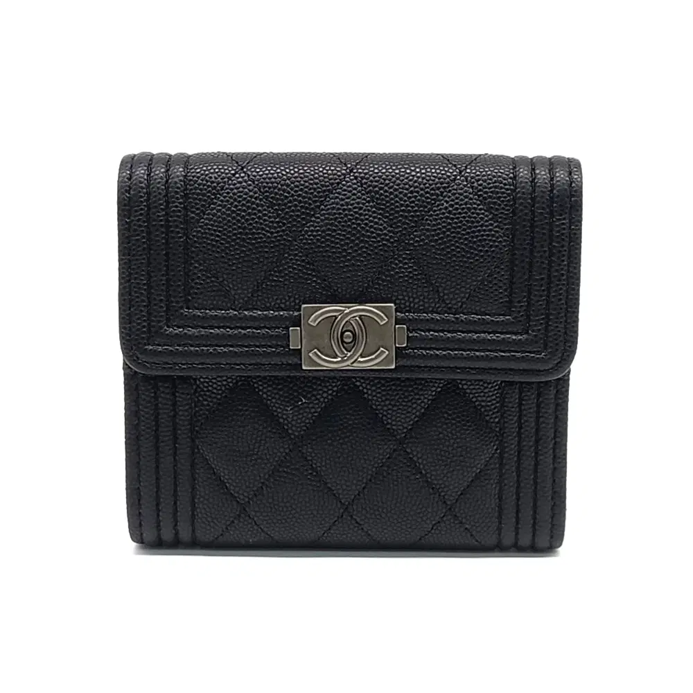 Chanel Caviar Boy Half Wallet